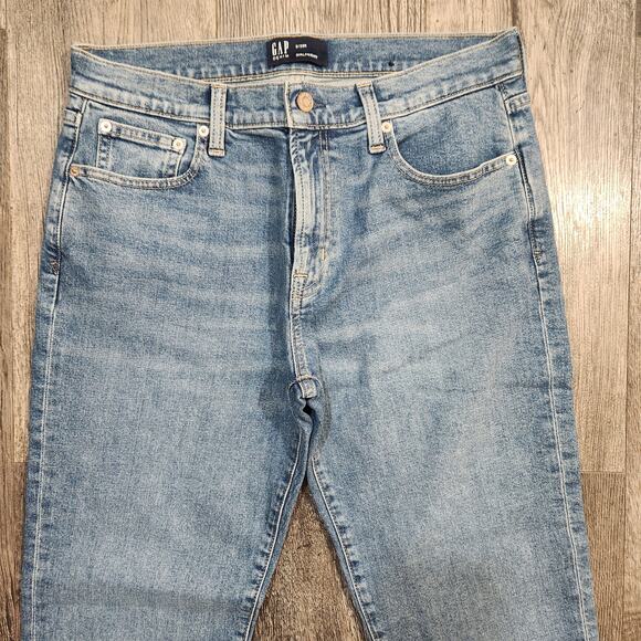 Gap high rise girlfriend medium wash denim ankle length - Picture 6 of 6